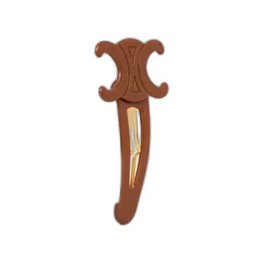 Celine Large Snap Hair Clip In Acetate And Steel