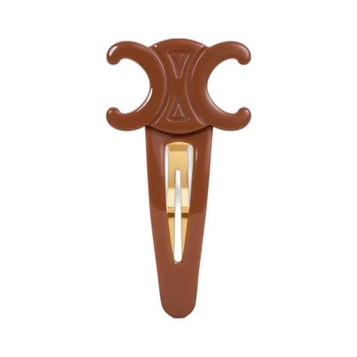 Celine Large Snap Hair Clip In Acetate And Steel