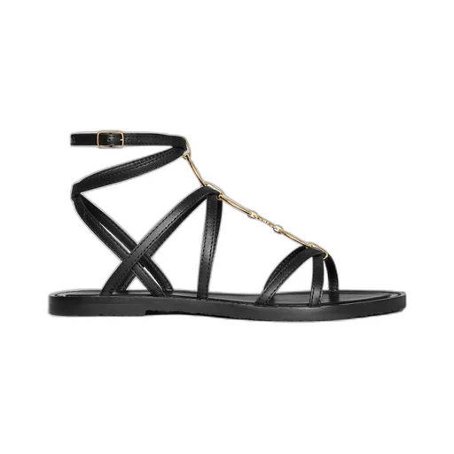 Celine Lympia Strappy Jewel Sandal In Calfskin