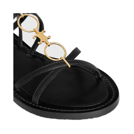 Celine Lympia Strappy Jewel Sandal In Calfskin
