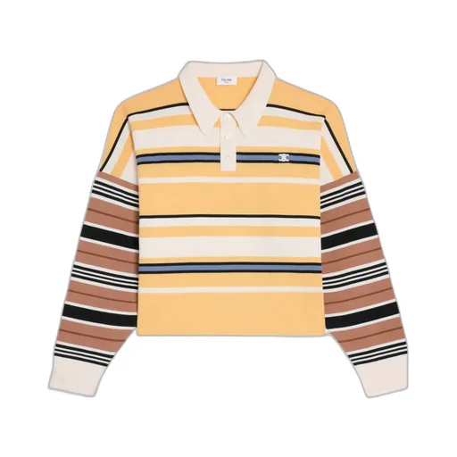 Loose Polo In Striped Cotton