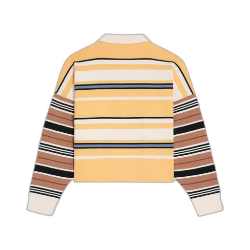 Loose Polo In Striped Cotton