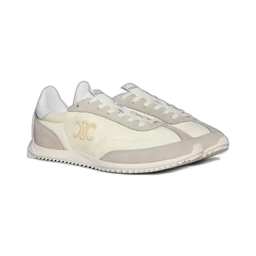 Celine Racer - Low Top Sneaker In Nylon, Suede Calfskin And Calfskin