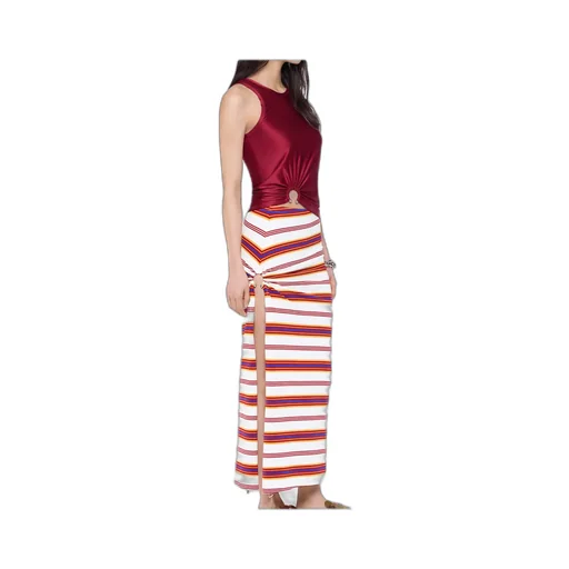 Rabanne Sleeveless Crewneck Ruched Top