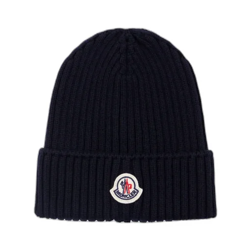 Moncler Enfant Logo Patch Beanie