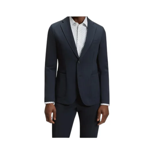 Single-Breasted Patch-Pocket Blazer