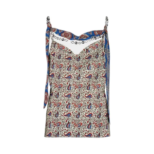 Paisley-Print Top