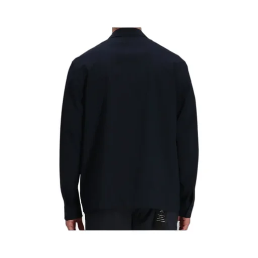 Notched-Collar Button-Up Jacket