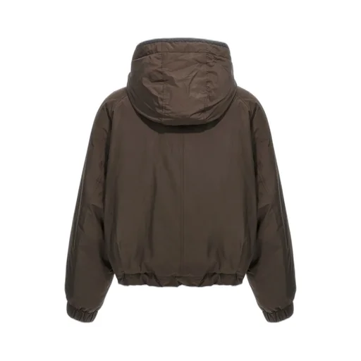 Brunello Cucinelli Buttoned Cropped Down Jacket