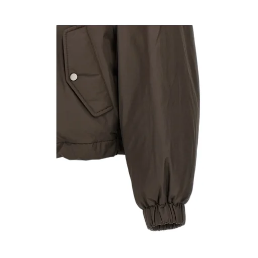 Brunello Cucinelli Buttoned Cropped Down Jacket