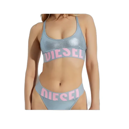 Zaira-D-Pop Metallic Racerback Bikini Top