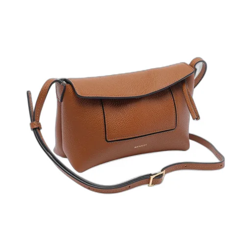 Slouch Mini Shoulder Bag In Grainy Leather
