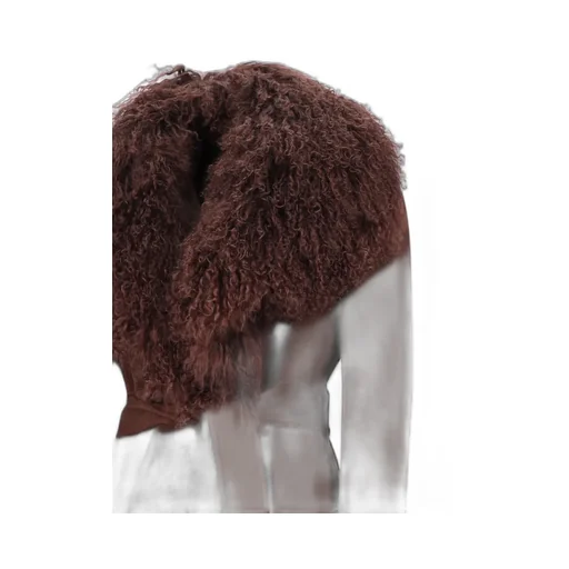 Faux-Fur Collar Belted Coat