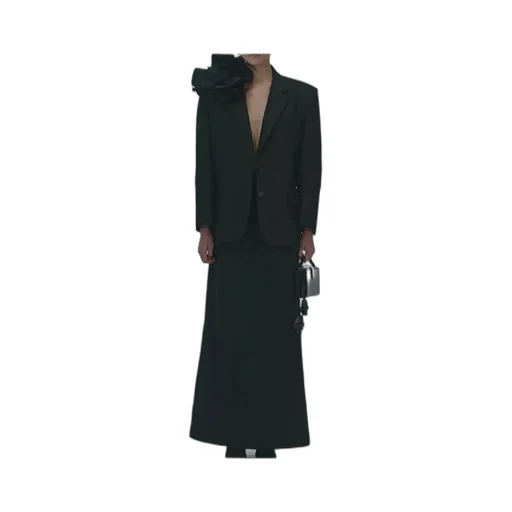 Magda Butrym Classic Flower Appliqué Blazer