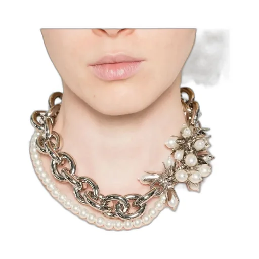 Simone Rochae Embellished Chunky Chain Necklace
