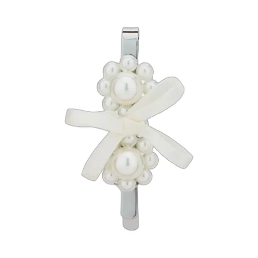 Simone Rocha Petite Bow Mini Flower Hair Clip