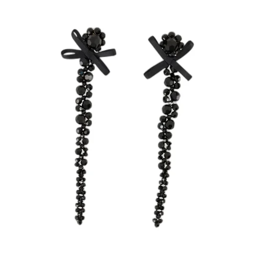 Simone Rocha	Bow-Detail Embellished Earrings