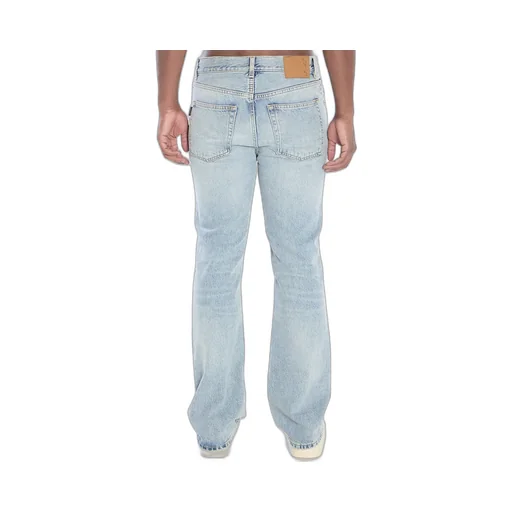 Light-Wash Five-Pockets Bootcut Jeans