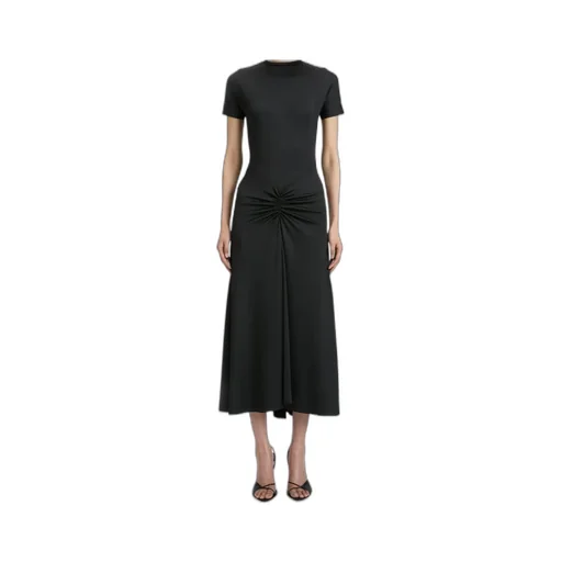 Gathered Waist Midi Dress