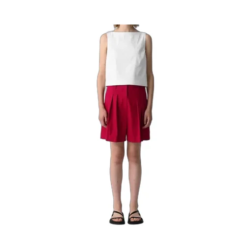 Pleated Front Shorts