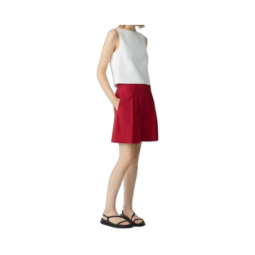 Pleated Front Shorts