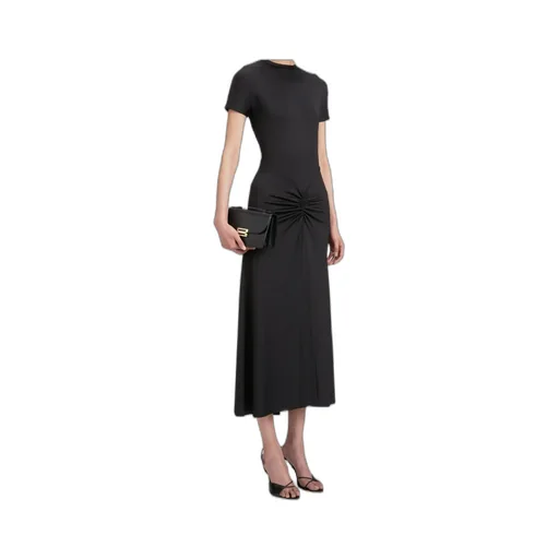 Gathered Waist Midi Dress
