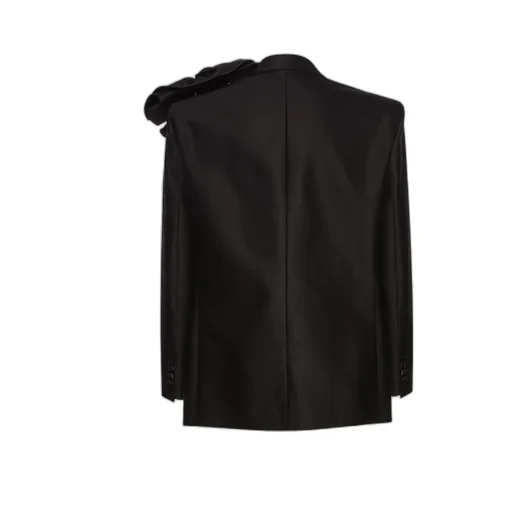 Magda Butrym Classic Flower Appliqué Blazer