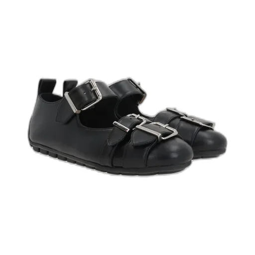 Simone Rocha Buckle Detailed Round-Toe Flats