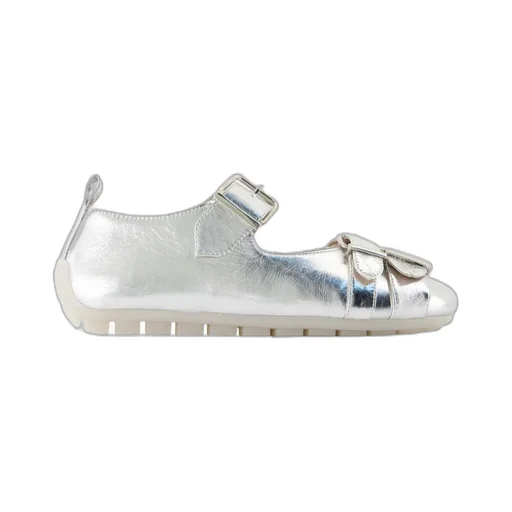 Buckle-Detail Ballet Flats