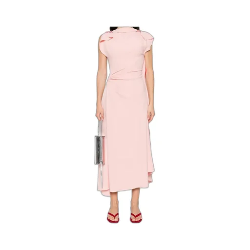 Victoria Beckham Ruffle Detailed Sleeveless Dress