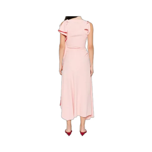 Victoria Beckham Ruffle Detailed Sleeveless Dress