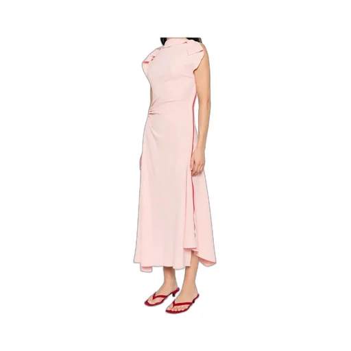 Victoria Beckham Ruffle Detailed Sleeveless Dress
