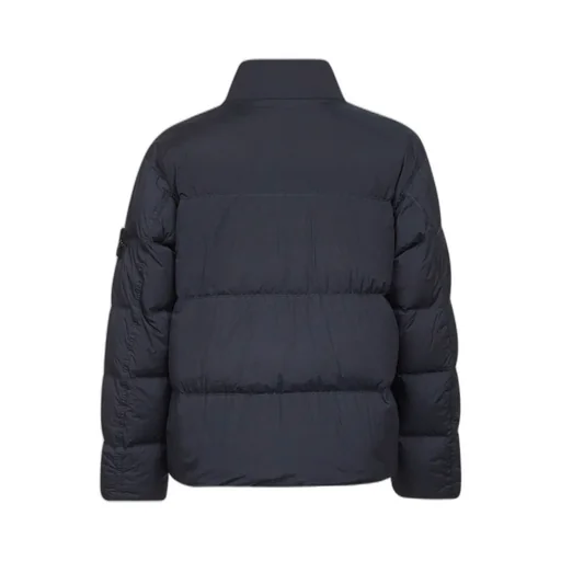 Stone Island Logo Patch High Neck Puffer Jacket
