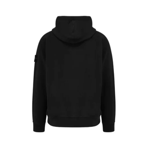 Stone Island Logo Patch Zip-Up Hoodie