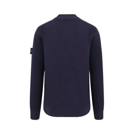 Stone Island High-Neck Zipped Knit Cardigan