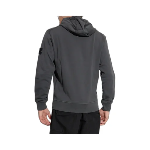 Stone Island Logo Patch Drawstring Hoodie