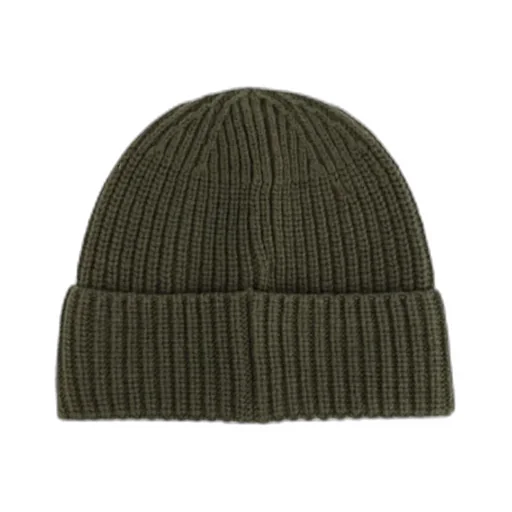 Ribbed-Knit Logo-Patch Beanie