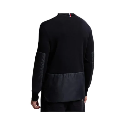 Moncler Grenoble Logo Embroidered Polo Neck Jumper