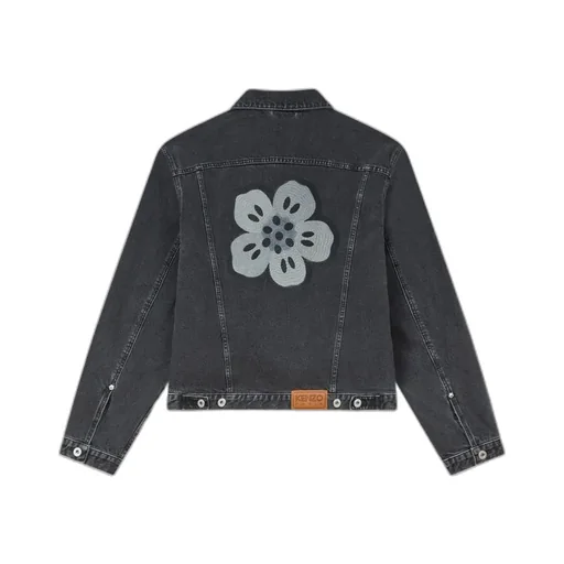 Kenzo Collared Button-Up Denim Jacket
