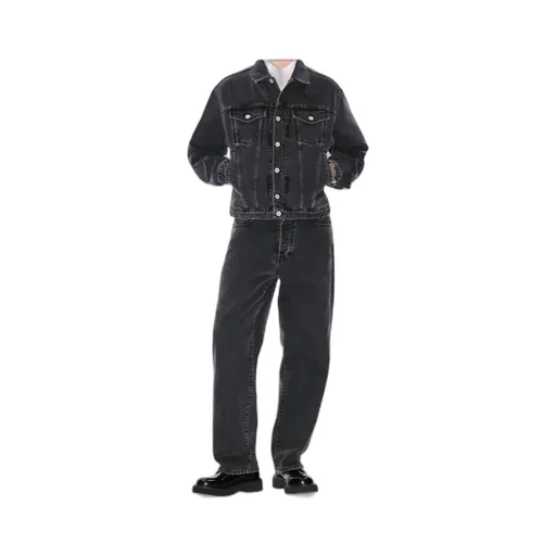 Kenzo Collared Button-Up Denim Jacket