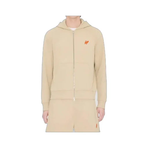 Embroidered Full-Zip Hoodie In Cotton Kenzo Elephant Logo