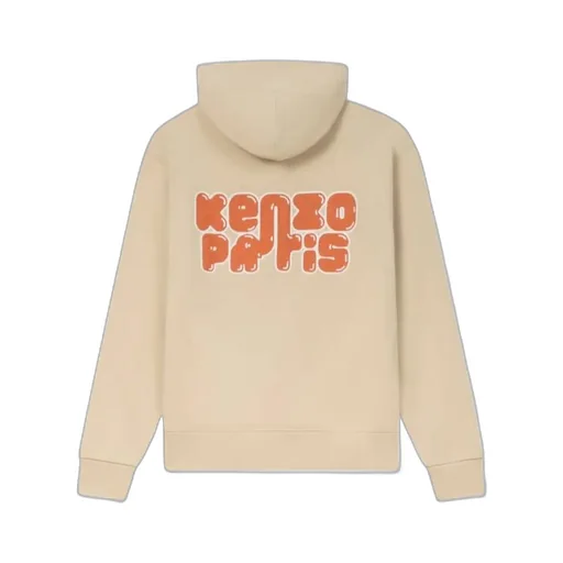 Embroidered Full-Zip Hoodie In Cotton Kenzo Elephant Logo