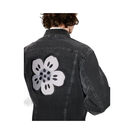 Kenzo Collared Button-Up Denim Jacket