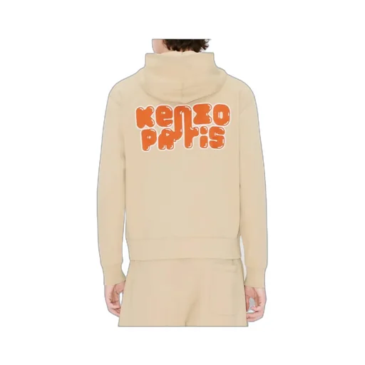 Embroidered Full-Zip Hoodie In Cotton Kenzo Elephant Logo