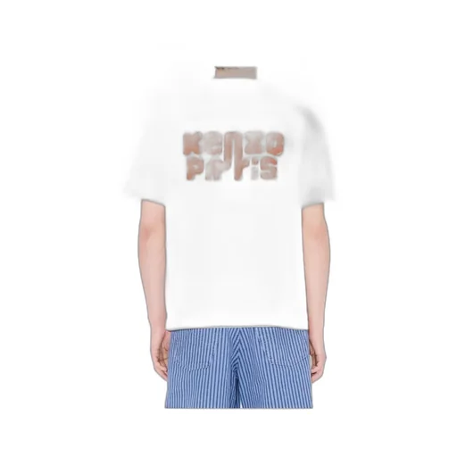 Oversized T-Shirt In Cotton Kenzo Elephant Logo
