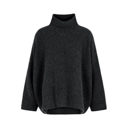 High-Neck Cashmere Sweater