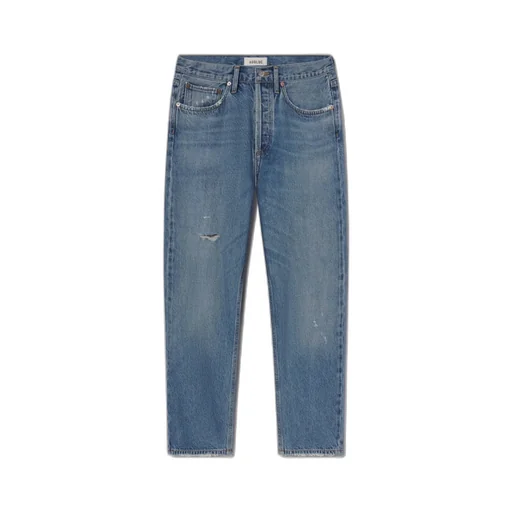 Agolde 90's Distressed Straight-Leg Jeans