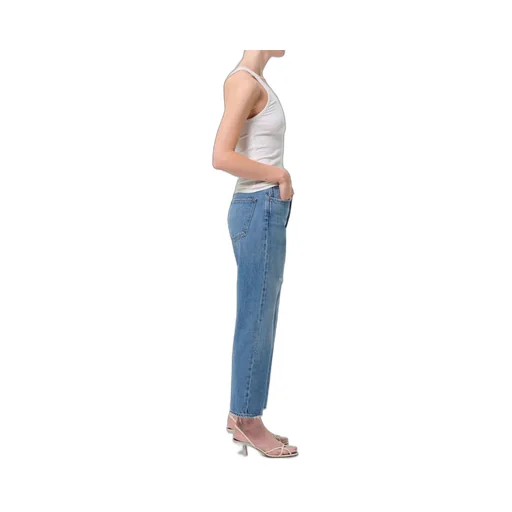 Agolde 90's Distressed Straight-Leg Jeans
