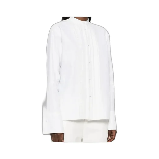 Pintuck-Detailed Shirt