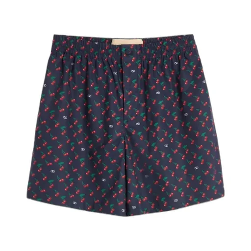 Valentino All-Over Cherry Printed Shorts